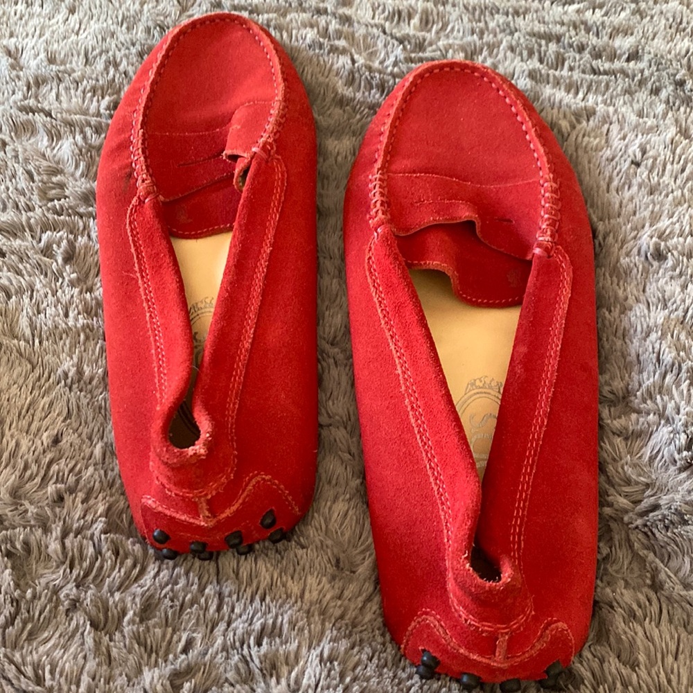TOD’S Red Suede Loafers